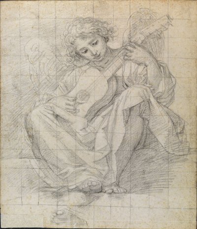 Angelo che suona il liuto da Francesco Albani